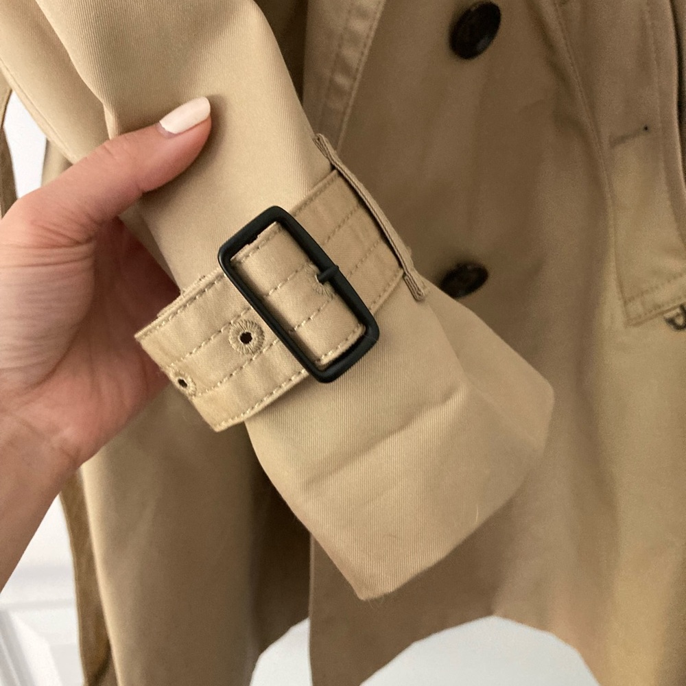 NWOT Coach Trench Coat in Khaki XXS - Picture 7 of 11